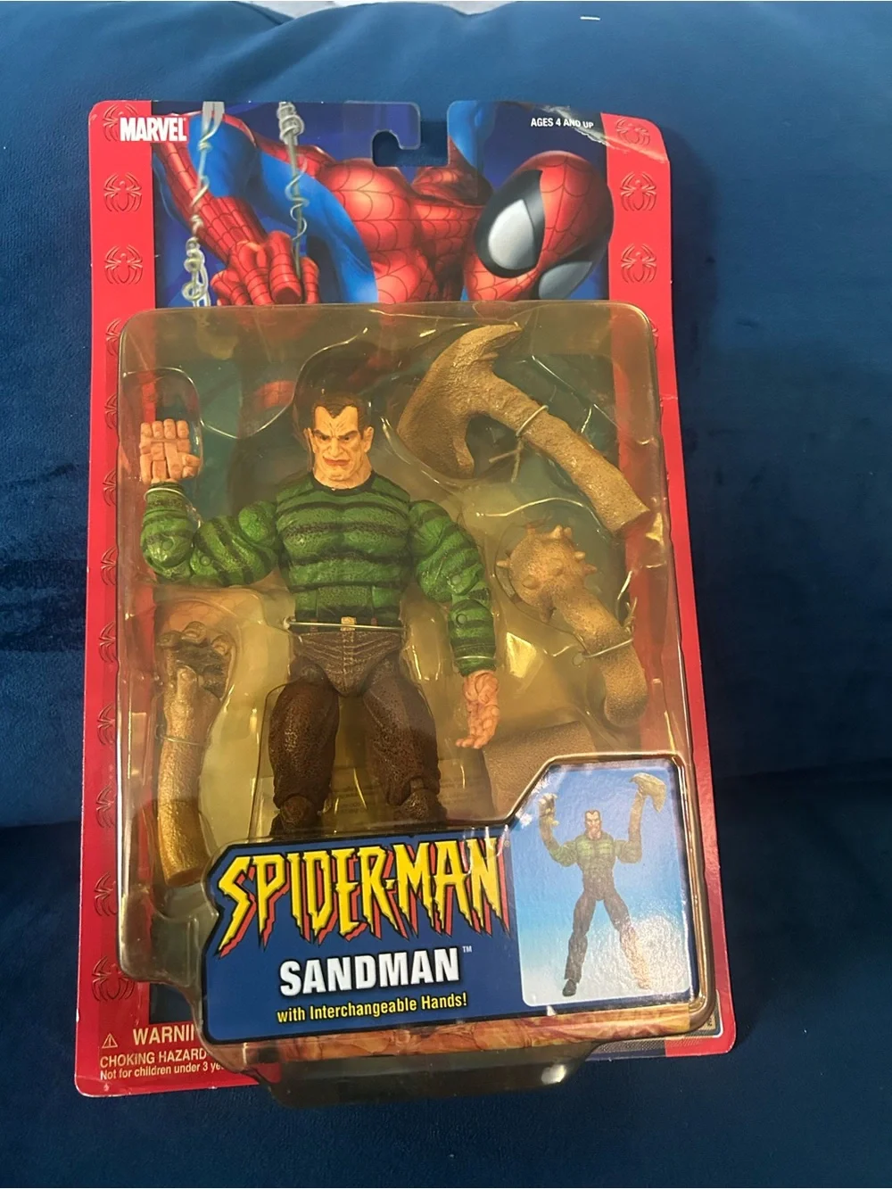2004 Toy Biz Spider-Man Classics Sandman Interchangeable Hands Marvel Figure